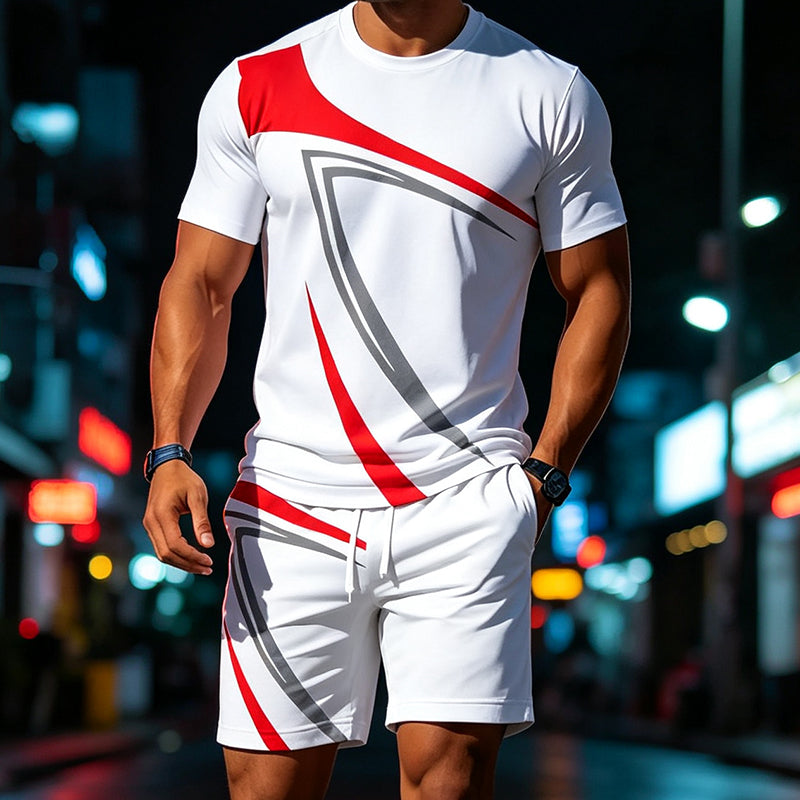 Heren Casual Zomer T-shirt & Shorts 2-delige Set