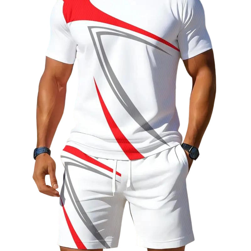 Heren Casual Zomer T-shirt & Shorts 2-delige Set