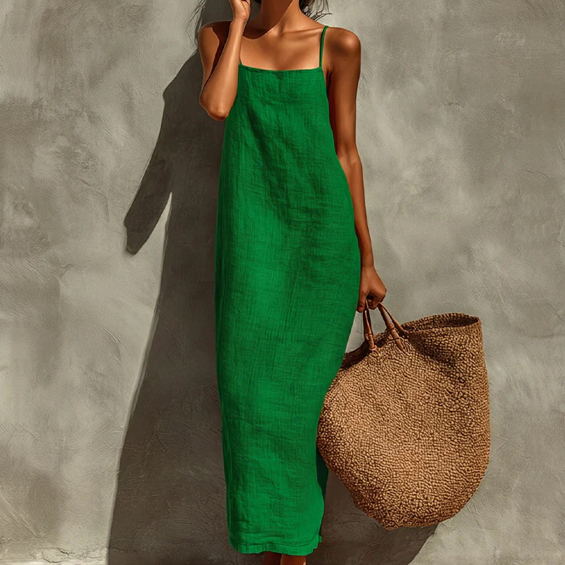Casual effen slipdress voor dames