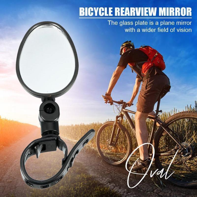 🚴 360° Draaibare Fietsspiegel — Bolle Spiegel, Eenvoudige Montage, Rond of Ovaal, Motor & E-bike 🔎