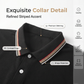 Heren Mode Contrast Revers Sneldrogend Korte Mouw T-Shirt