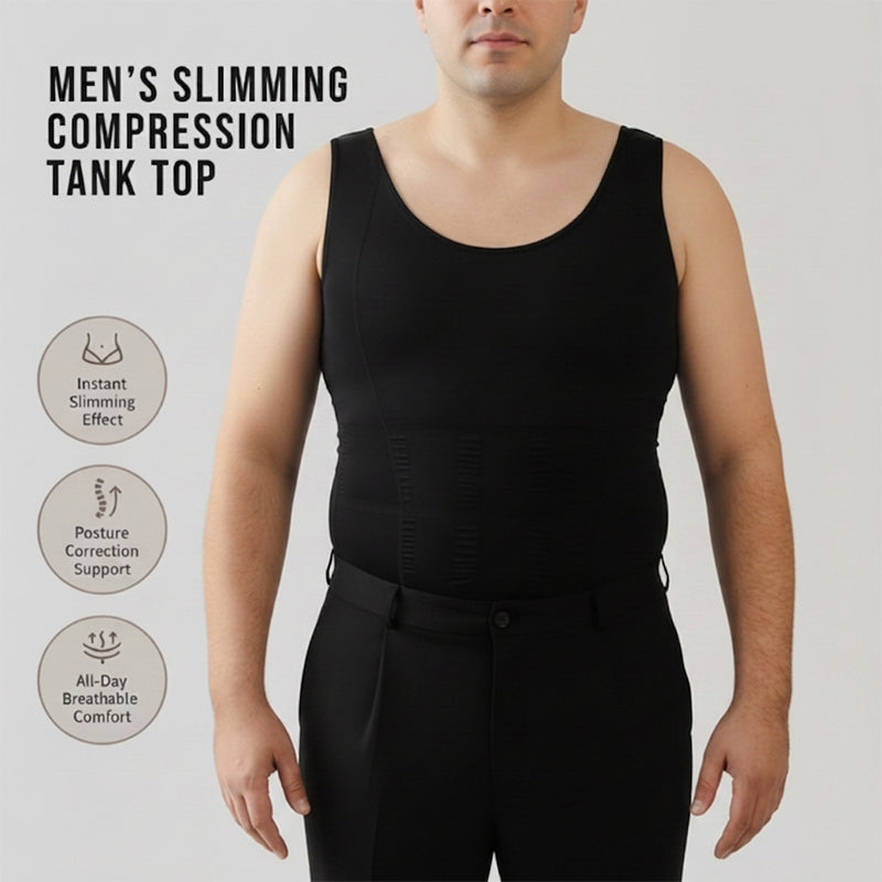Heren compressie body shaper tanktop