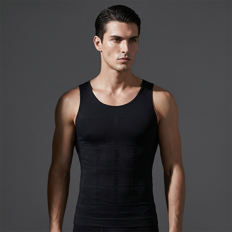 Heren compressie body shaper tanktop