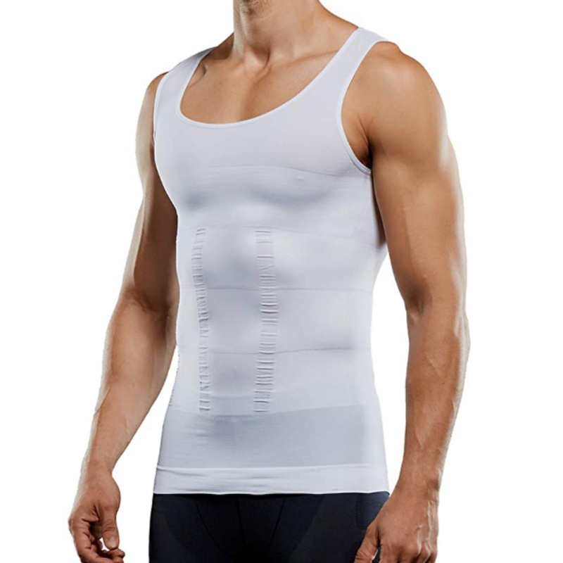 Heren compressie body shaper tanktop