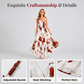 Dames maxi-jurk met print en spaghettibandjes