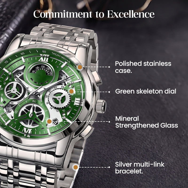 Heren klassiek kwarts horloge