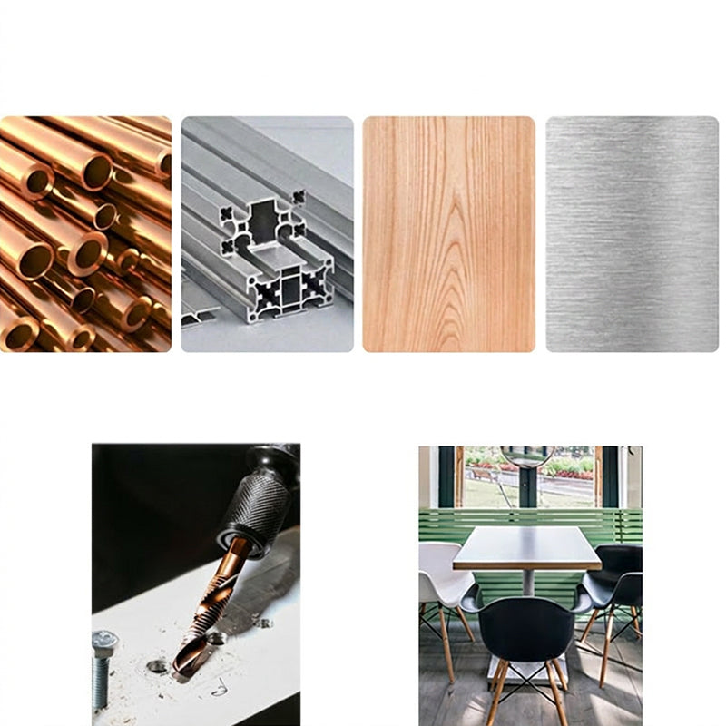 🛠 Set met zeskantige boorbits en tapjes