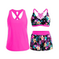 👙50% KORTING✨Tanktop, bikinitop én shorts in 1 set. Criss-cross rug, tummy control, en sneldrogende stof – jij bepaalt hoe je straalt op het strand!