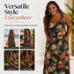 Dames plus size V-hals mouwloze maxi-jurk