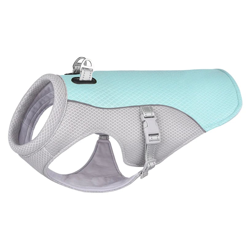 Honden Koelvest™ – UV-Bescherming 70% | 3-Laags Koelstof | Zomerhitte Bescherming voor Honden