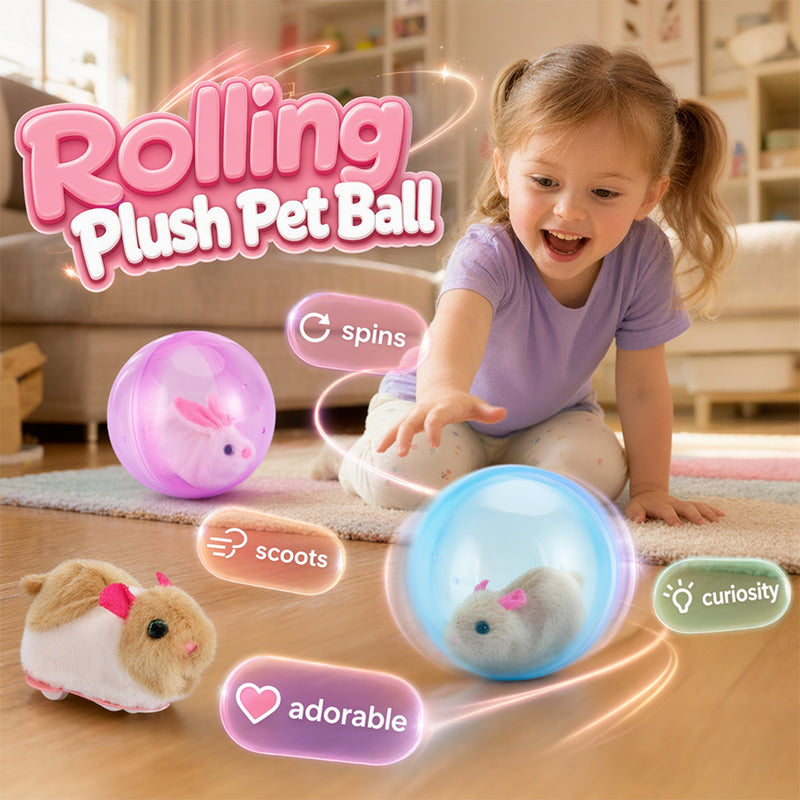 🥳2026 TOPVERKOOP🥳💞50K+ VERKOCHT! 💖🐱Interactieve Pluche Dier Rollende Bal