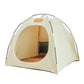 Huisdierentent Nest™ – Krasbestendig & Duurzaam | Draagbaar | Beige / Koffie / Grijs