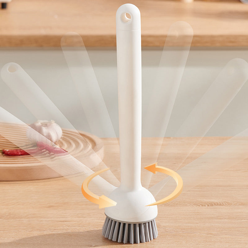 🍳 Draaibare borstelset voor hangpotten – Verstelbare hoek en lekvrij ontwerp 🧼