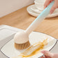 🍳 Draaibare borstelset voor hangpotten – Verstelbare hoek en lekvrij ontwerp 🧼