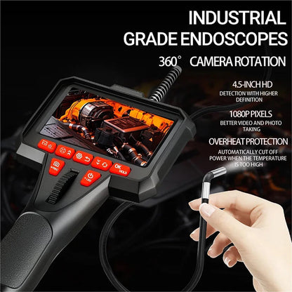 🔎 6 mm draagbare auto-endoscoop met buigbare camera