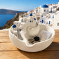 🌊🏝️ LAATSTE DAG 50% KORTING! Alsof je een stukje Santorini op je tafel tovert! Dit blauwe koepeldorpje bewaart je sieraden en sleutels in pure Mediterrane stijl – geen gewoon bakje, maar een Grieks eiland in huis!