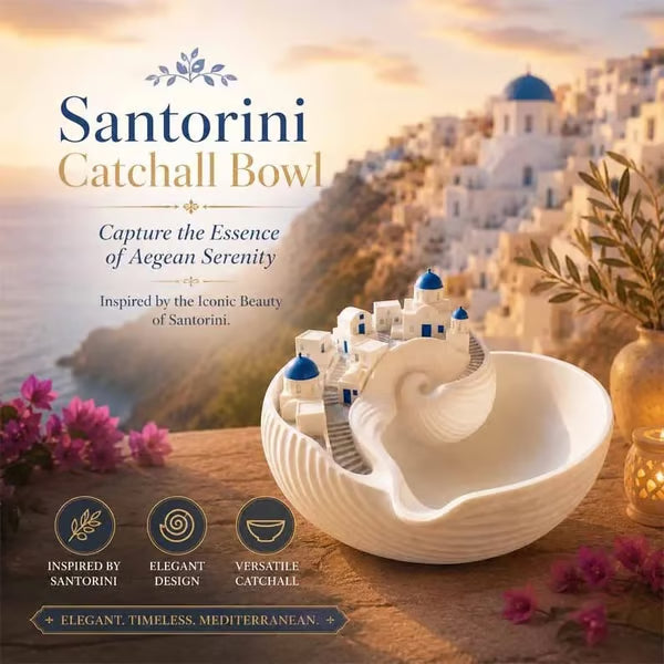 🌊🏝️ LAATSTE DAG 50% KORTING! Alsof je een stukje Santorini op je tafel tovert! Dit blauwe koepeldorpje bewaart je sieraden en sleutels in pure Mediterrane stijl – geen gewoon bakje, maar een Grieks eiland in huis!