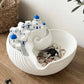 🌊🏝️ LAATSTE DAG 50% KORTING! Alsof je een stukje Santorini op je tafel tovert! Dit blauwe koepeldorpje bewaart je sieraden en sleutels in pure Mediterrane stijl – geen gewoon bakje, maar een Grieks eiland in huis!
