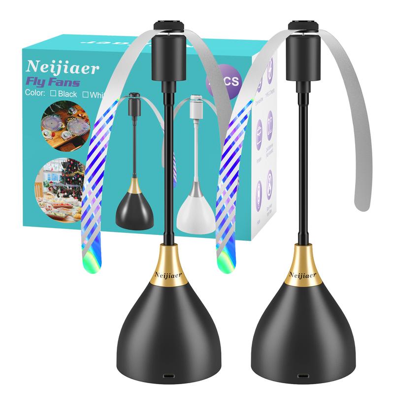 🌀50% KORTING✨Slimme Vliegenverjager Ventilator – USB/batterij, stil, draagbaar – vliegenvrije zone overal🏡✅