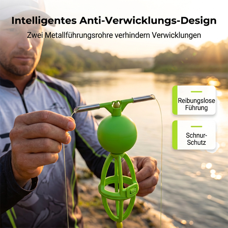 🎣 Bottom-up vissysteem met voermand – verknoopvrij, werpt ver en houdt aas perfect op de bodem.
