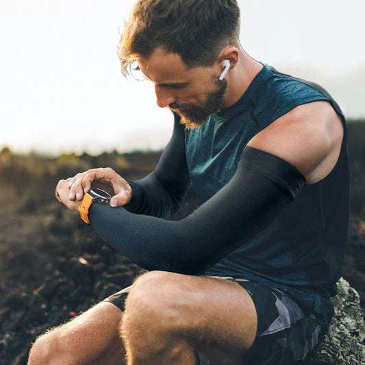 🧤AANBIEDING 50% KORTING🌿Verkoelende sportcompressiemouwen – UPF 50+ UV-bescherming, anti-transpiratie, ademend – Perfect voor hardlopen, fietsen, golf of buitenwerk 🚴‍♂️🏃‍♀️