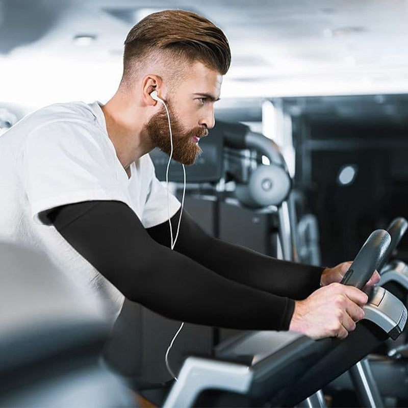🧤AANBIEDING 50% KORTING🌿Verkoelende sportcompressiemouwen – UPF 50+ UV-bescherming, anti-transpiratie, ademend – Perfect voor hardlopen, fietsen, golf of buitenwerk 🚴‍♂️🏃‍♀️