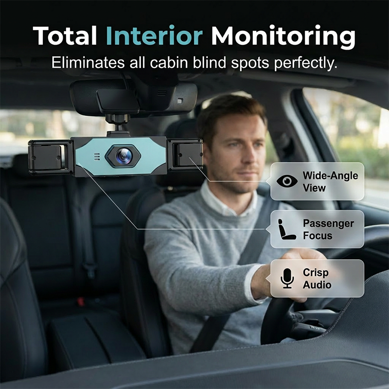 📷 360°-bescherming, 4-kanaals dashcam