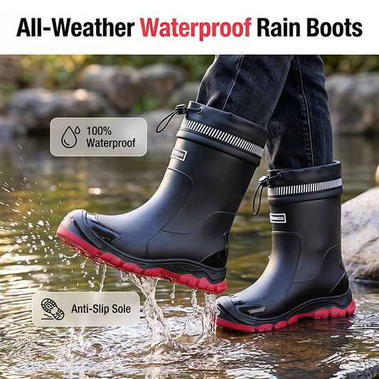 🥾Unisex waterdichte regenlaarzen tot halverwege de kuit