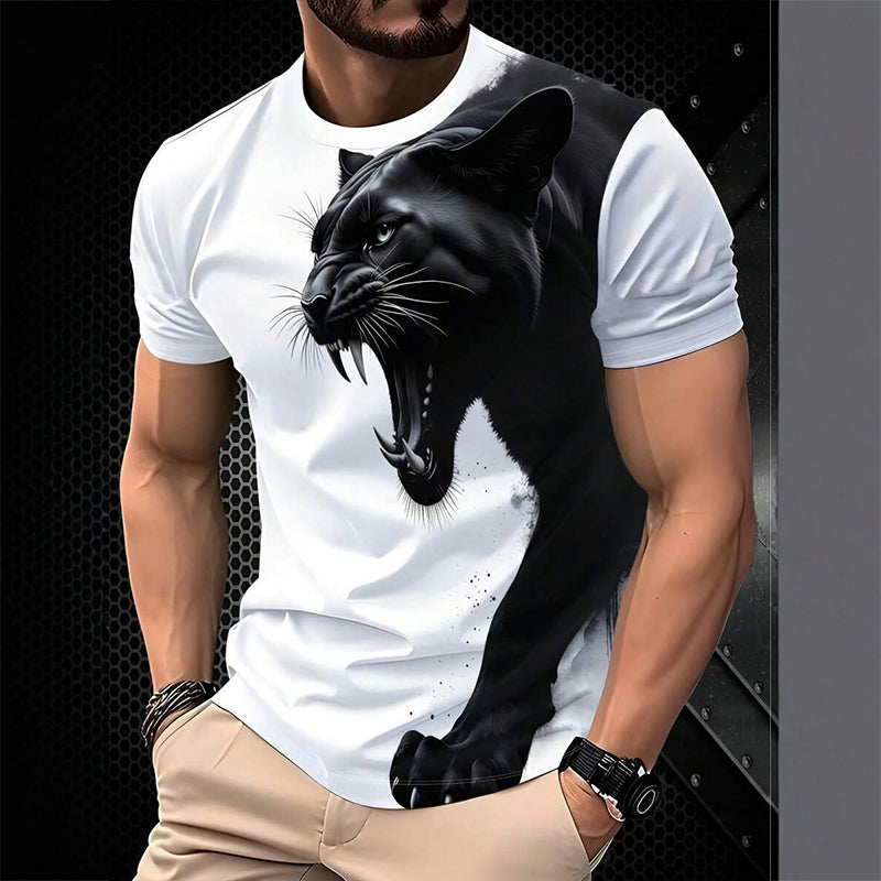 Heren Ademend Grafisch Bedrukt T-Shirt