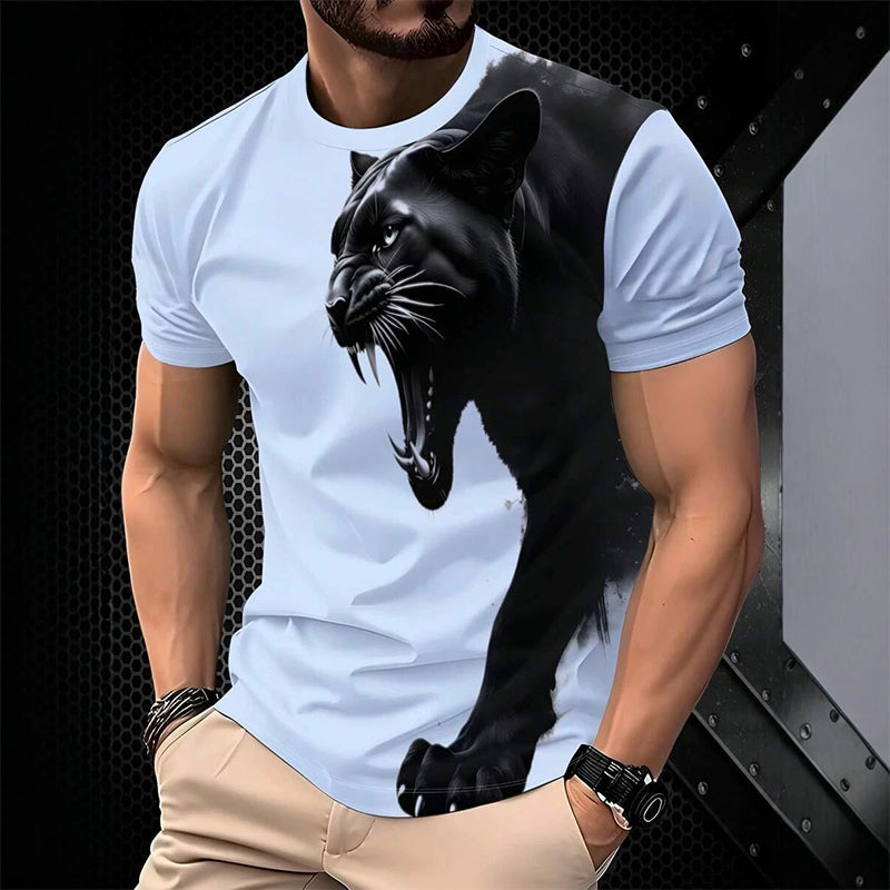 Heren Ademend Grafisch Bedrukt T-Shirt