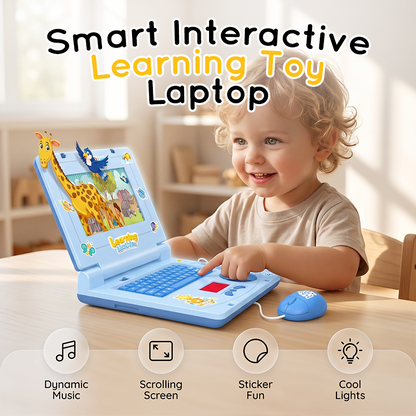 💥 50% KORTING! 💻 Interactieve Leerlaptop voor Kinderen – Spelenderwijs Leren met Muziek, Geluiden en Activiteiten