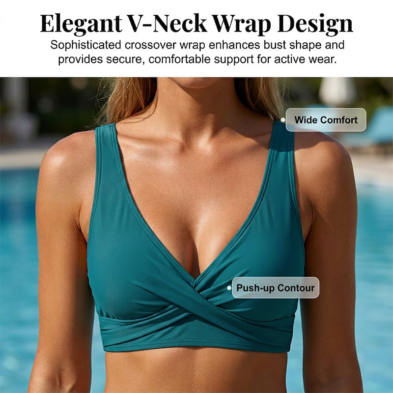 Dames high-waisted gerimpelde bikiniset