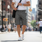 Casual cargoshorts voor heren met elastische tailleband