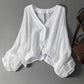 Losvallende damesblouse met zonbescherming