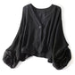 Losvallende damesblouse met zonbescherming