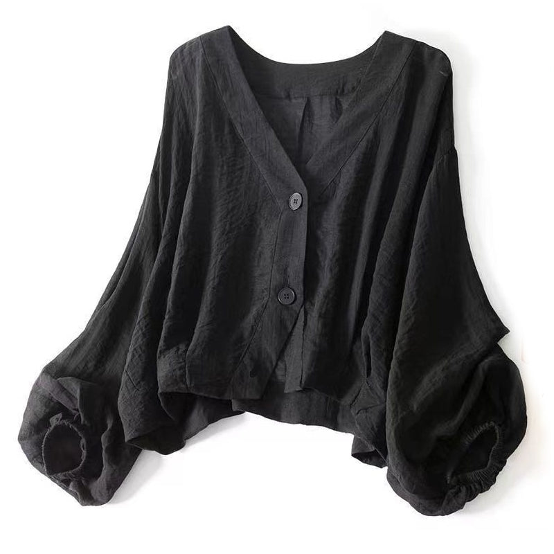 Losvallende damesblouse met zonbescherming