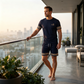 Heren zomer 2-delige casual set met T-shirt en shorts