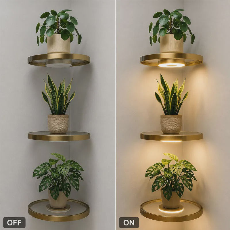 💡 Zwevende wandplank met ingebouwde sfeerverlichting (LED)