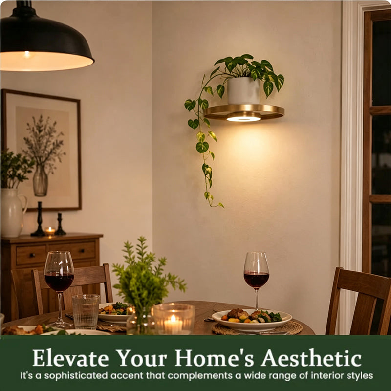 💡 Zwevende wandplank met ingebouwde sfeerverlichting (LED)
