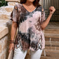Casual T-shirt met V-hals en korte mouwen voor dames