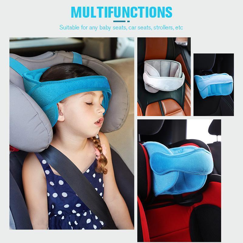 🚗 Hoofdsteunband Voor Kinderen – Verstelbare Hoofdsteun Voor Comfortabele Autoritten 😴
