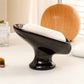 🧼 50% OFF NOW! 🍃 Ceramic Self-Draining Leaf Soap Dish – Elegant Pedestal Design, Keeps Soap Dry & Lasting Longer 🏠