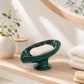 🧼 50% OFF NOW! 🍃 Ceramic Self-Draining Leaf Soap Dish – Elegant Pedestal Design, Keeps Soap Dry & Lasting Longer 🏠