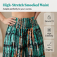 Women's Smocked High Waist Wide-Leg Pants
