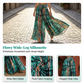 Women's Smocked High Waist Wide-Leg Pants