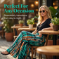 Women's Smocked High Waist Wide-Leg Pants