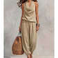 Women Halter Neck Wide Leg Jumpsuit