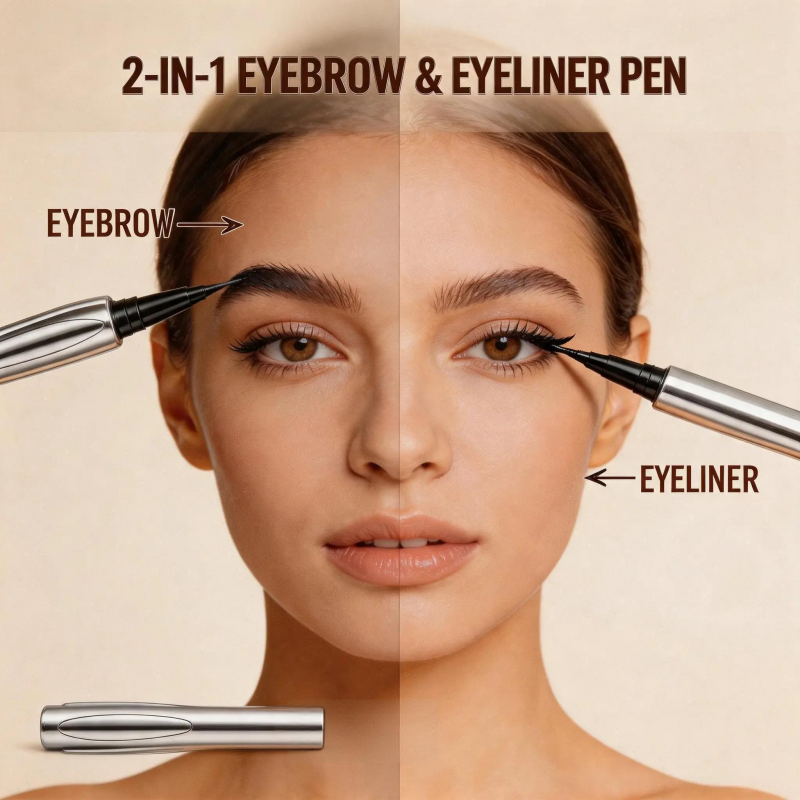 💥Koop 1 krijg 1 gratis💥2-IN-1 EYELINER & WENKBROUWSTIFT