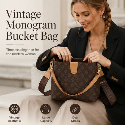 Dames Bucket Bag Chique Schouder- en Crossbodytas