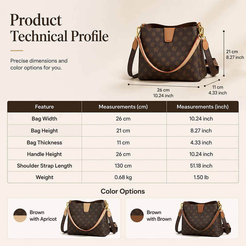 Dames Bucket Bag Chique Schouder- en Crossbodytas